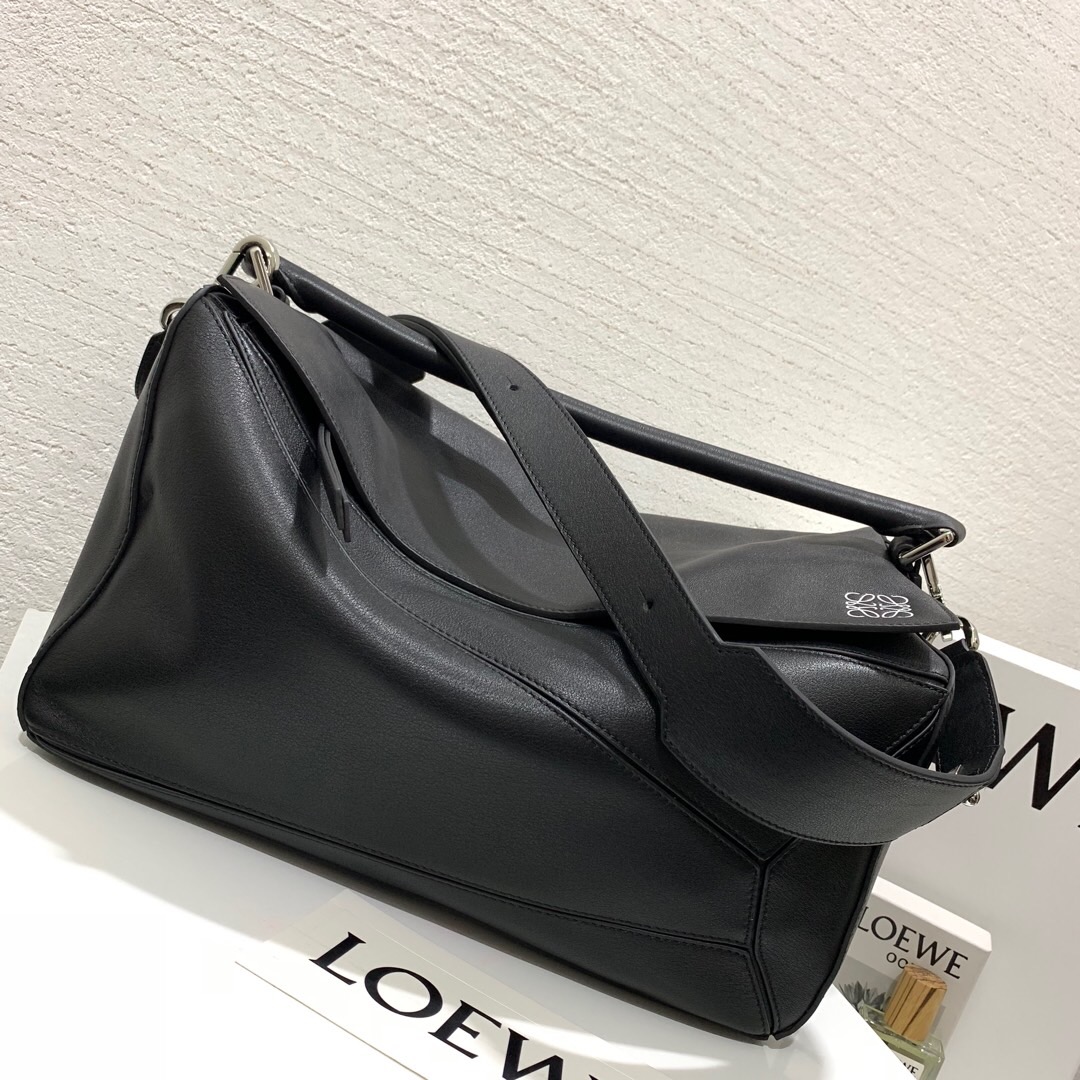 罗意威大号 Puzzle 几何包图片价格 LOEWE Puzzle Large Bag 黑色-香奈兒官網女包官方旗艦店 聖羅蘭包