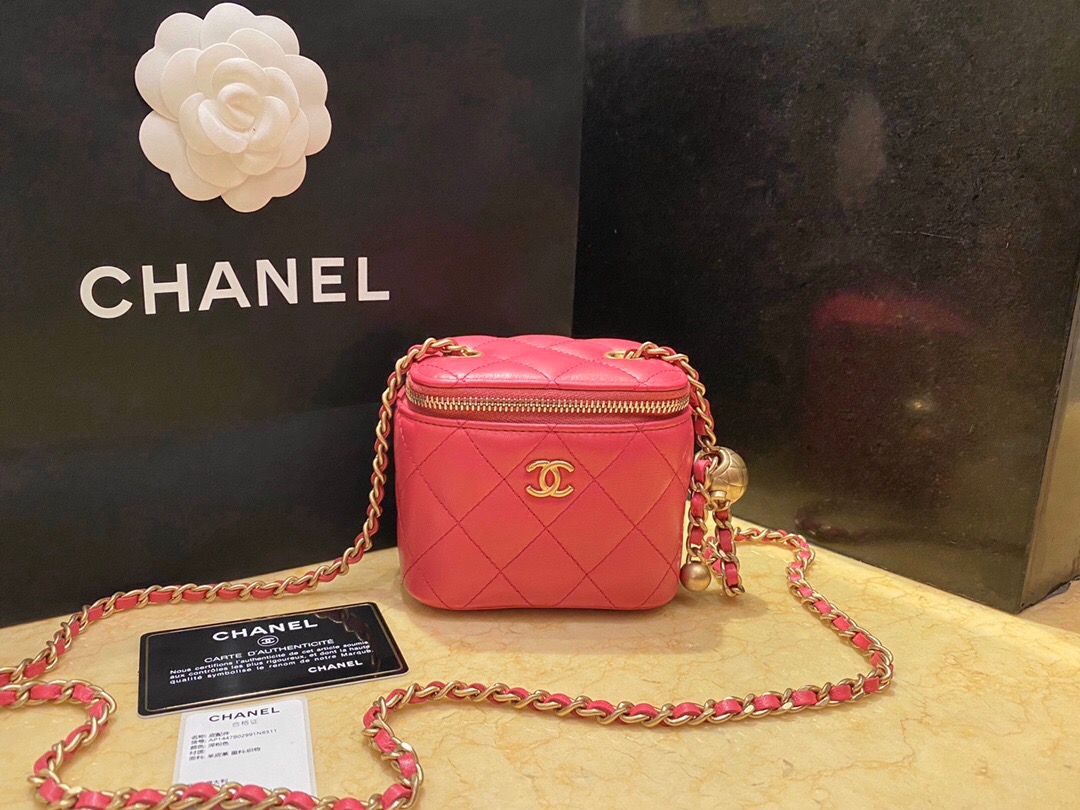 Chanel（香奈儿）最火盒子包 小金珠系列 黑色 金扣-广州白云皮具城_广州包包批发市场